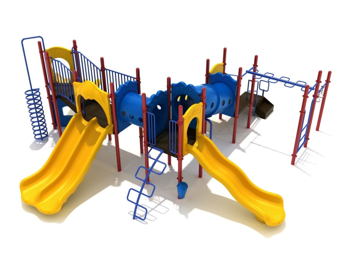 playground set with slide