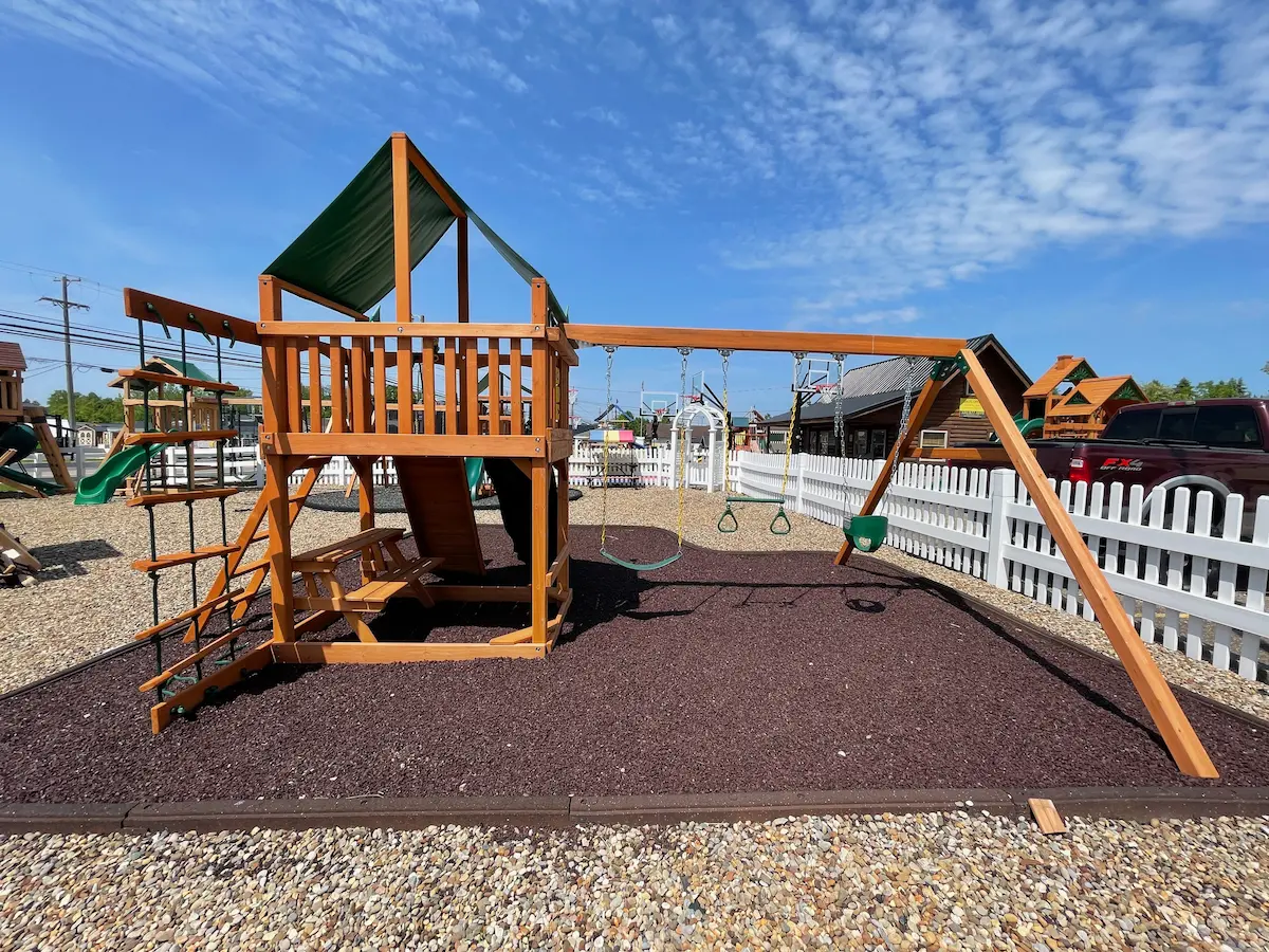 kids world play tundra swing set