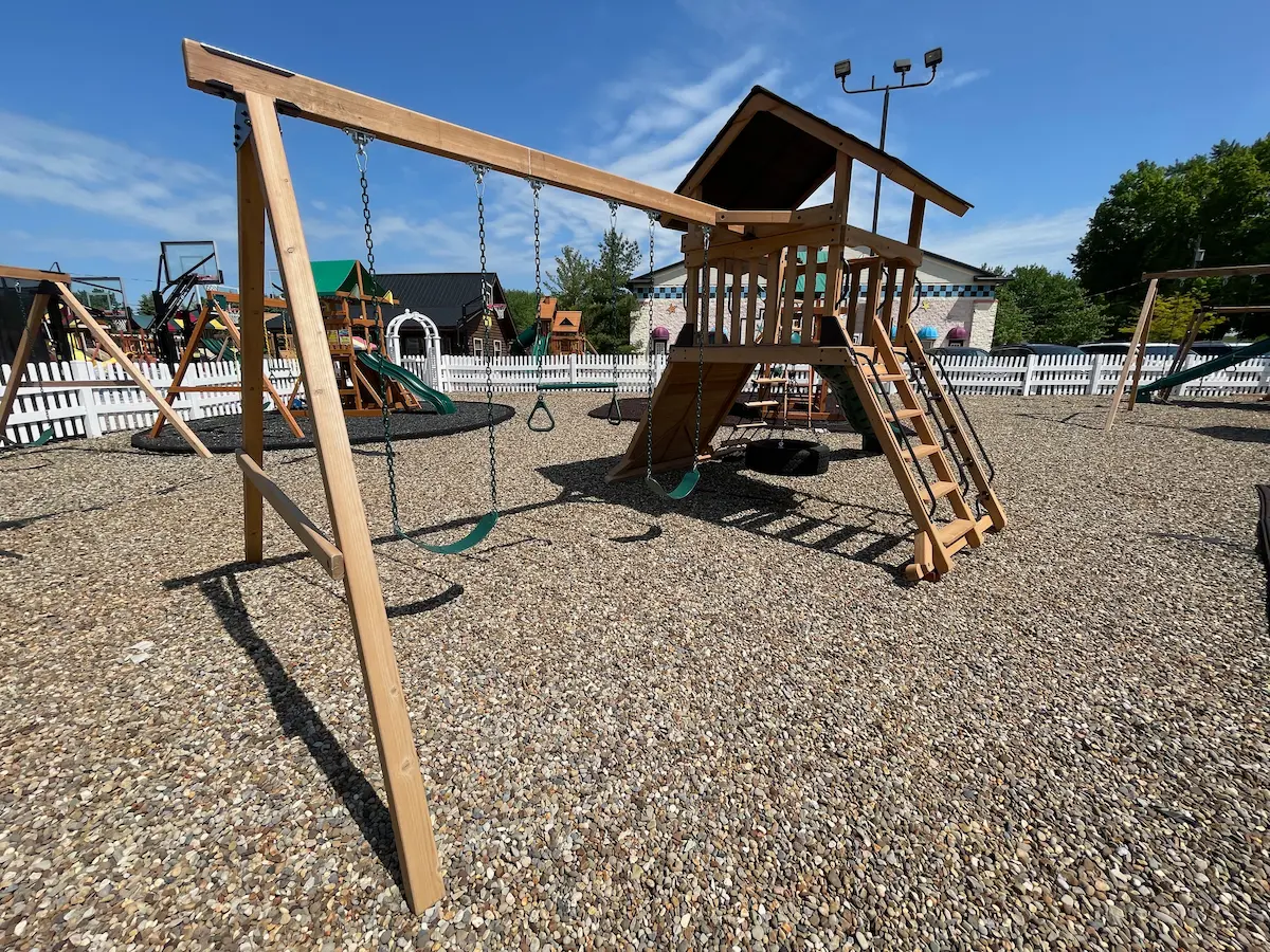 outdoor swing set chardon