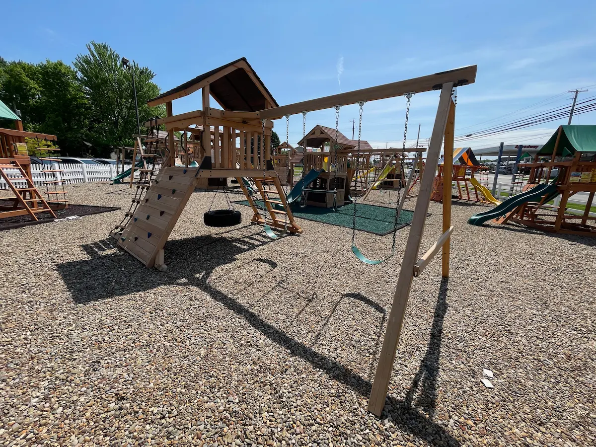 outdoor swing set columbus