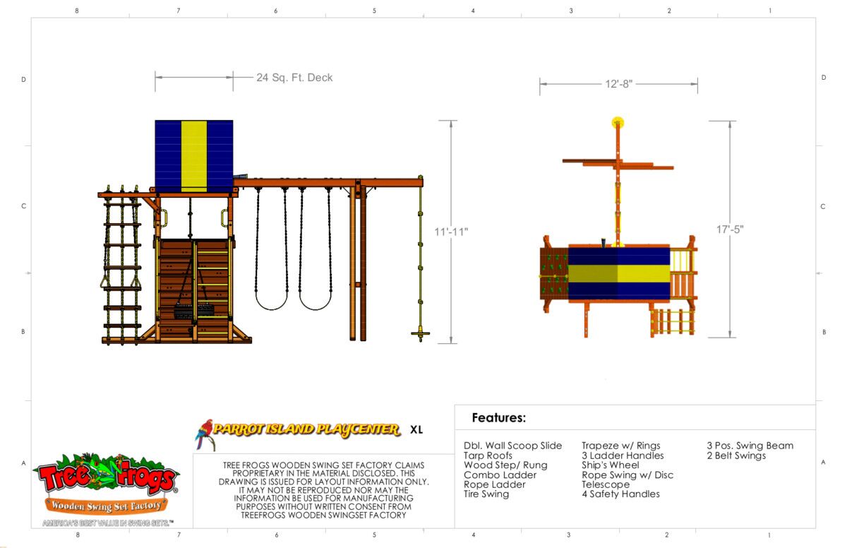 modern playset for backyard
