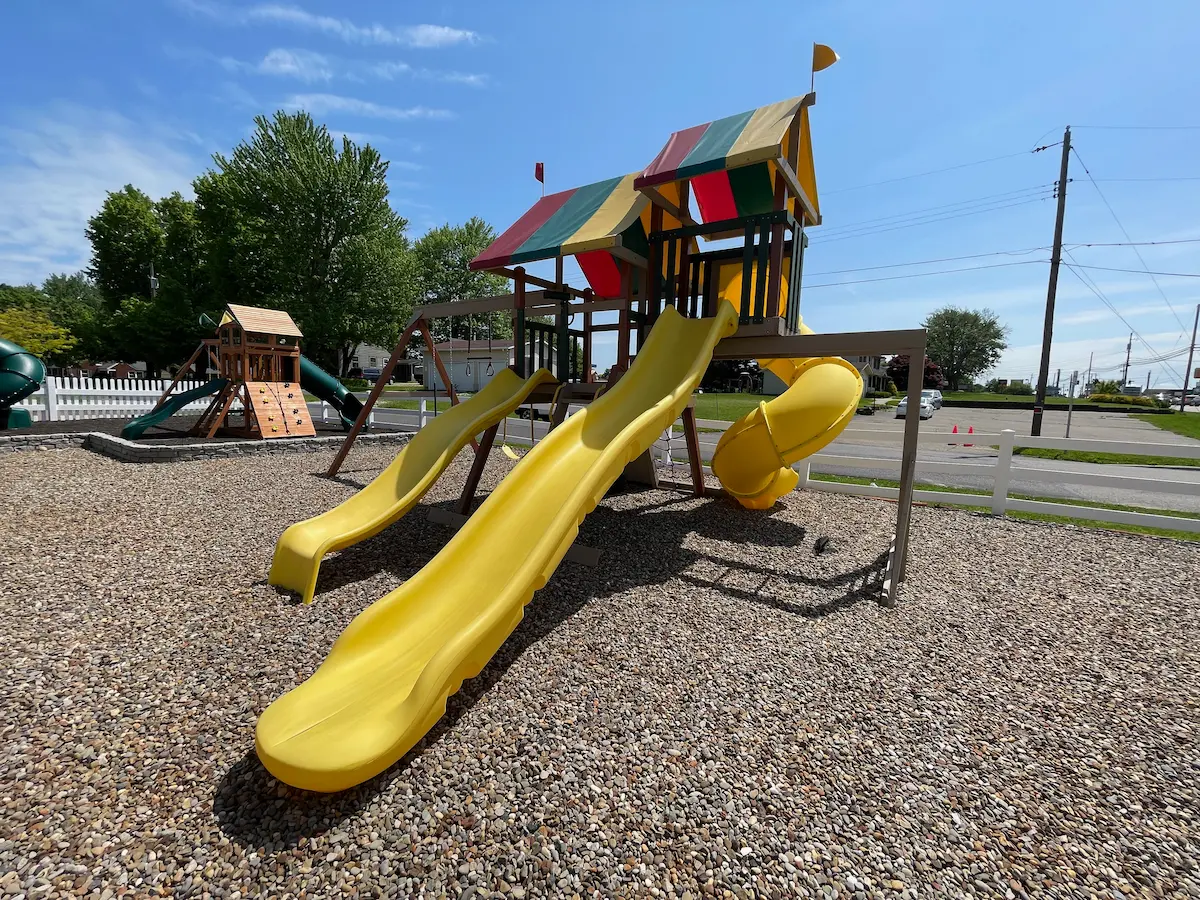 wooden swing set for sale near me