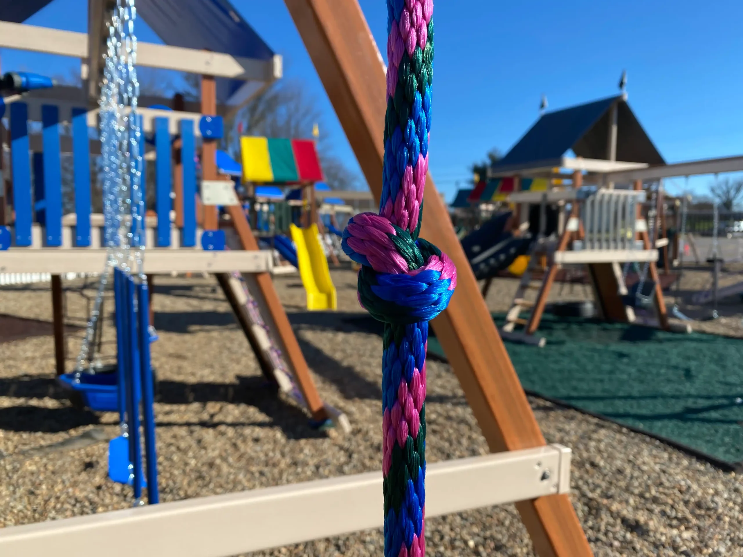 Cedar swing set with tire swing kids world play systems 1 1