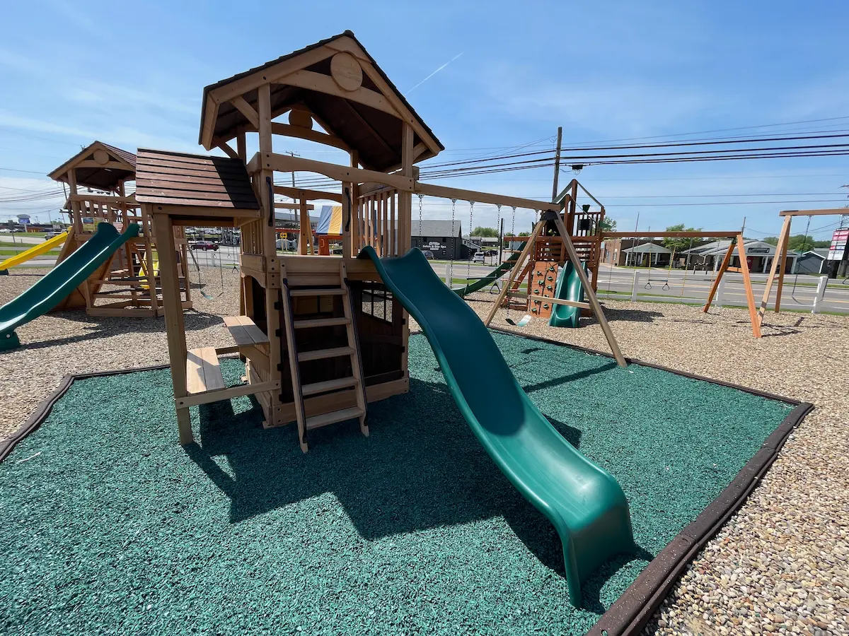 kids world play adventure outlook xl 2 swing set