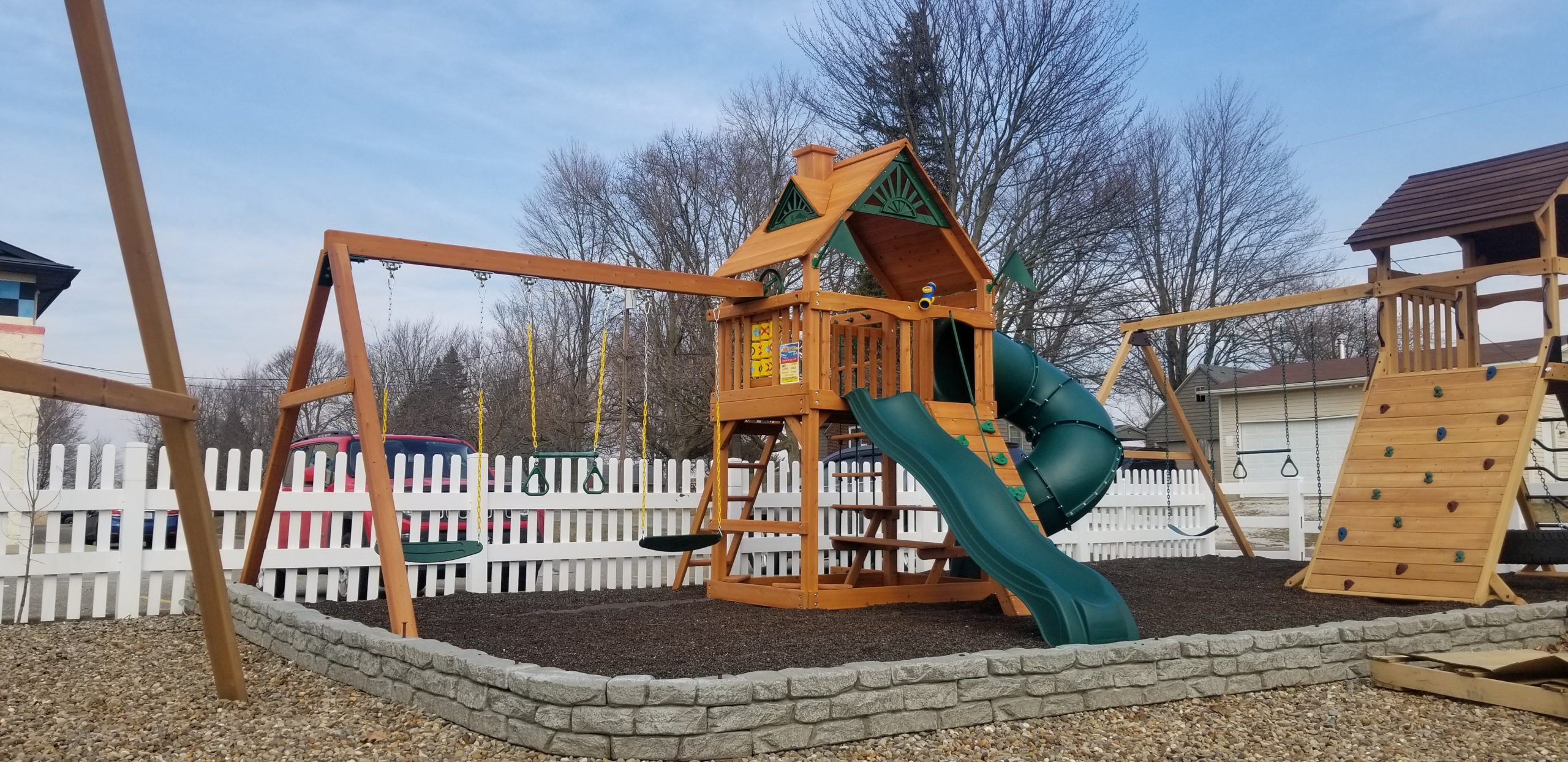 kids world play swing sets with canopy