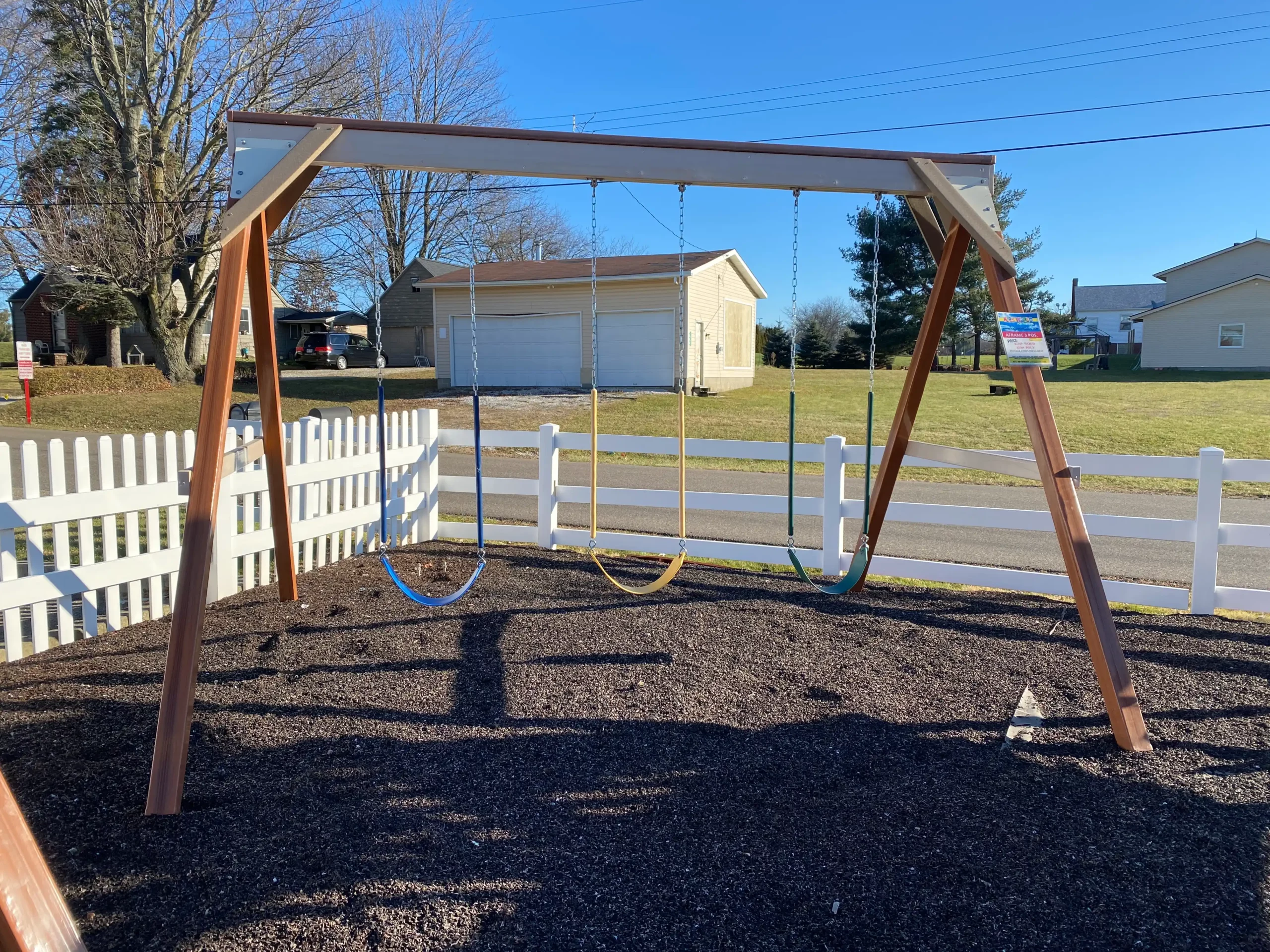 Swing set basic kids world play systems