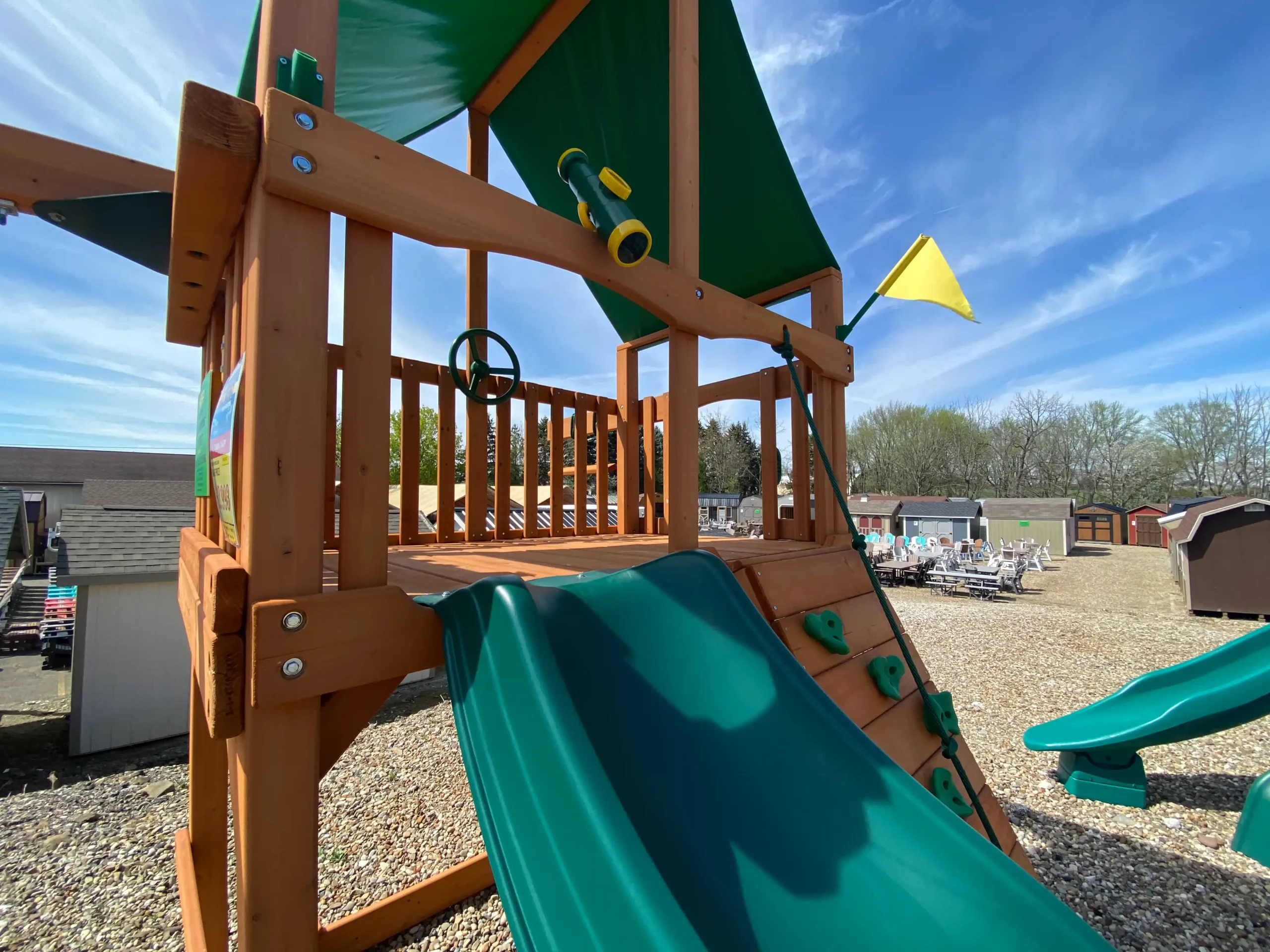 3 person swing set with canopy for sale kids world play systems