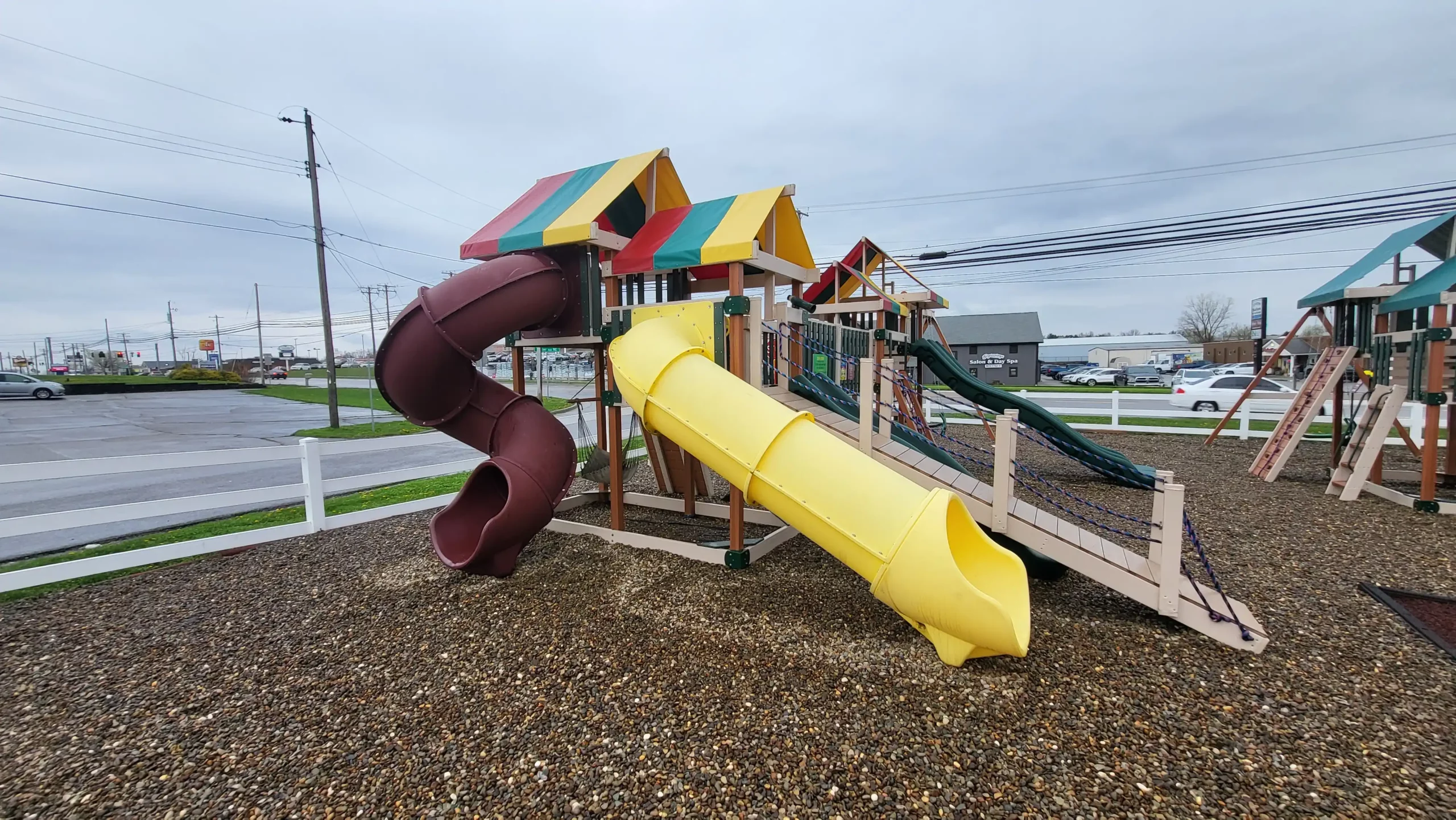 big wooden swing set Cambridge Ohio