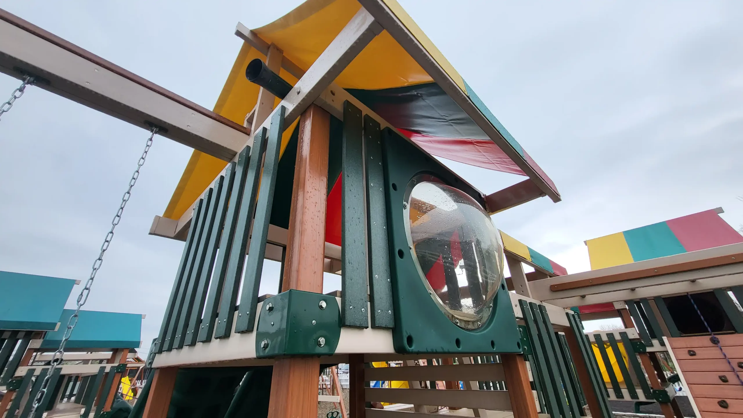 big wooden swing set Defiance Ohio