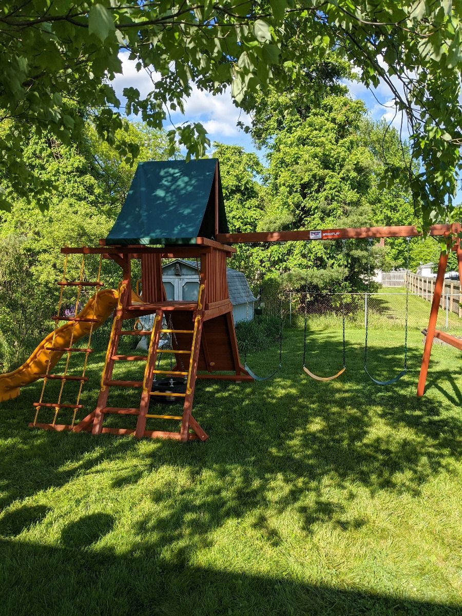cheap wood swing set for sale near me