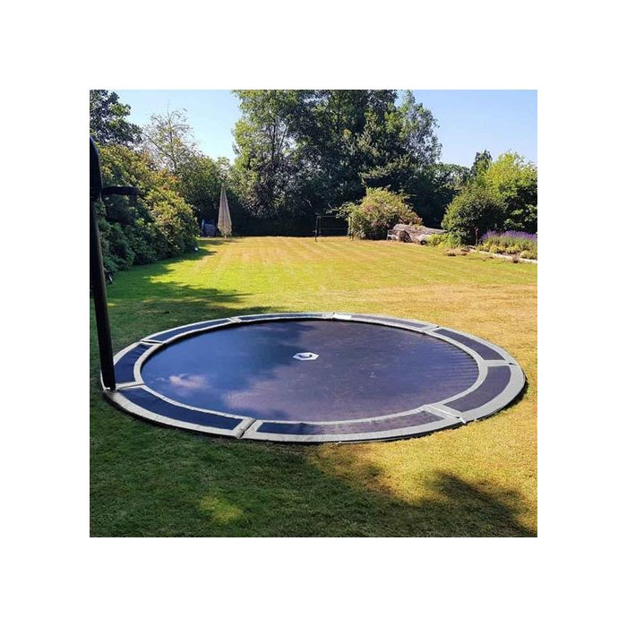 in ground round trampoline