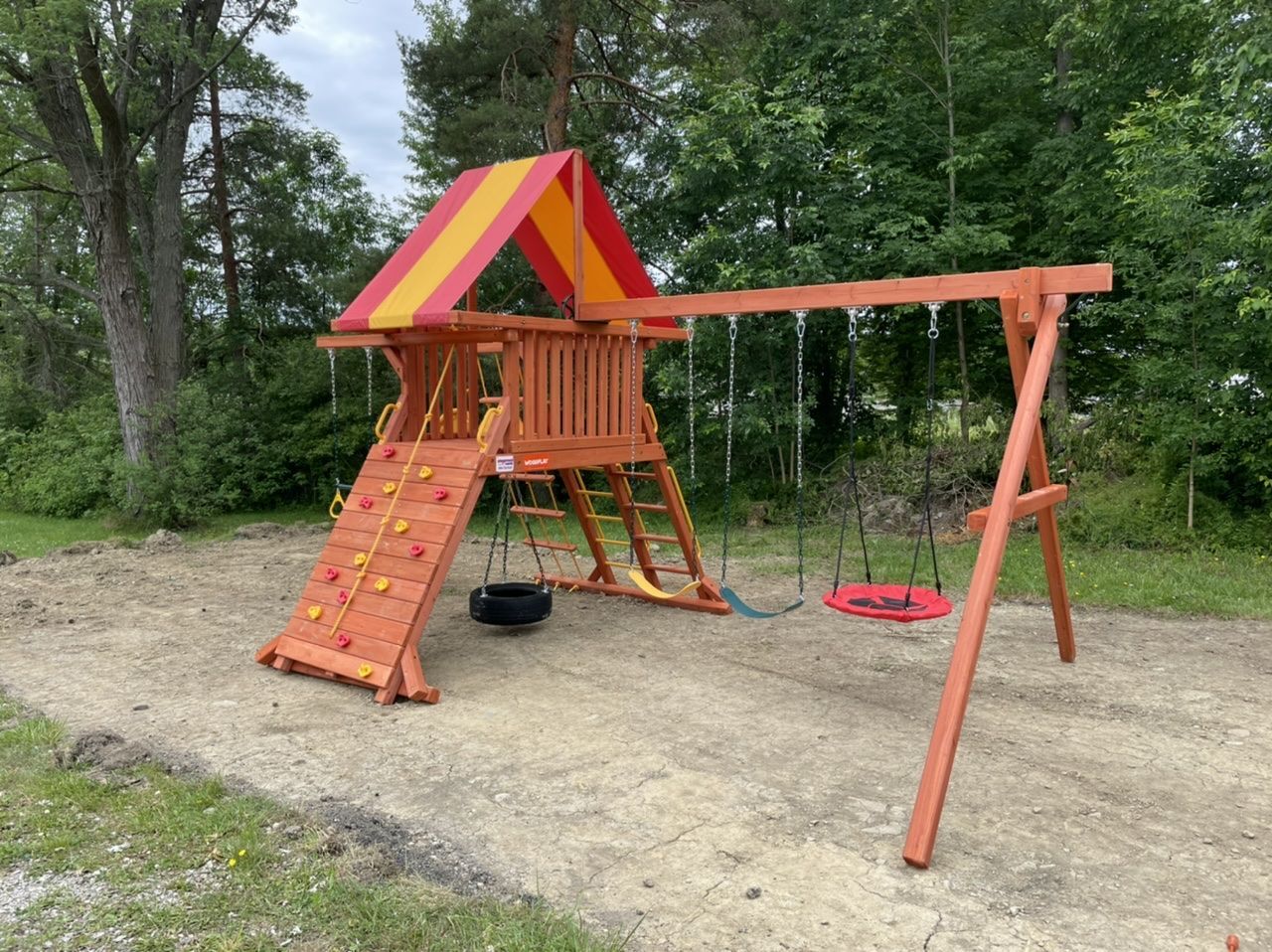 playhouse wood swing set near me