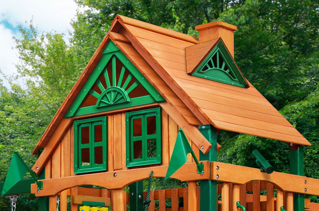 Tundra with Monkey Bars, Tire Swing, Upper Cabin, and Wood Roof - Image 3