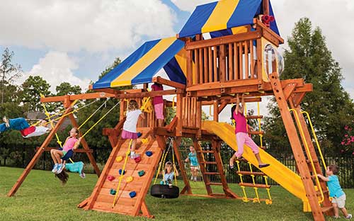 swing set wooden