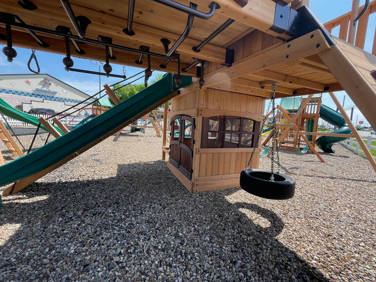 kids world play olympian outlook xl 5 swing set