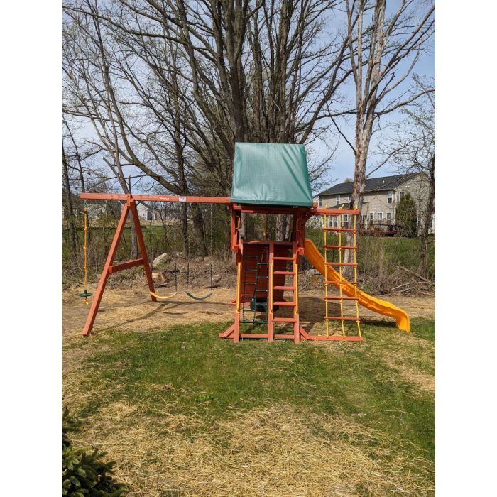Wooden Swing Sets For Kids For sale