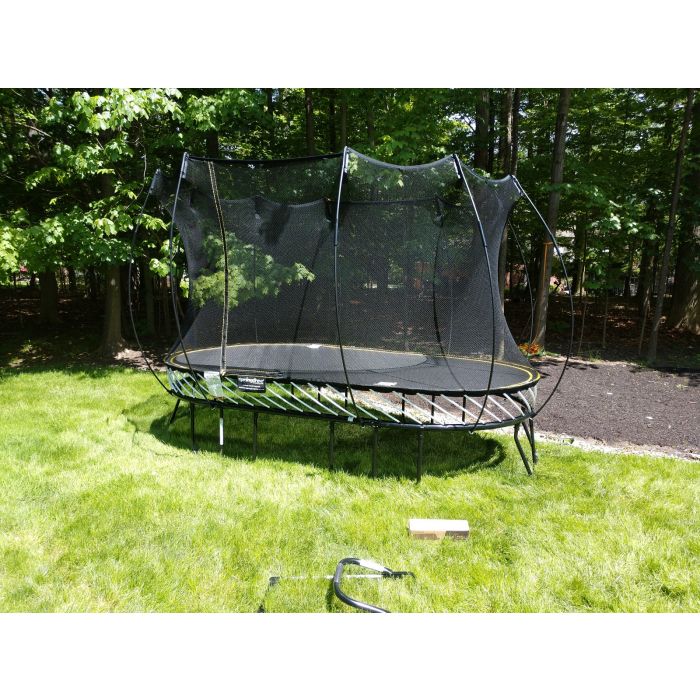 large oval springfree trampoline