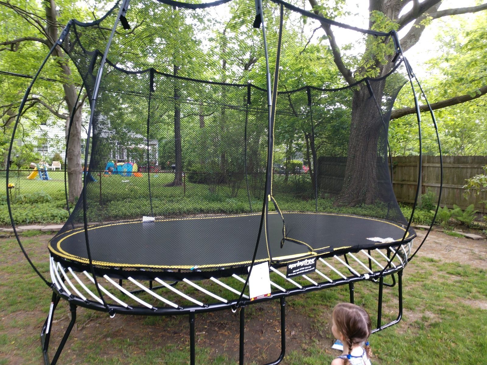 large oval trampolines