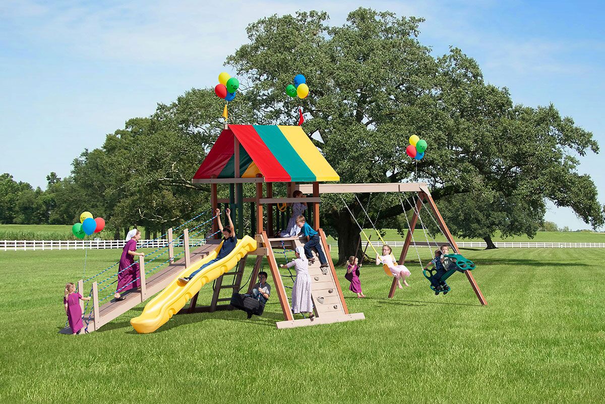 wood swing set for sale
