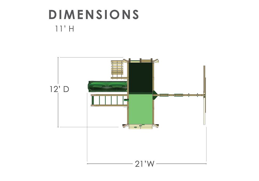 Lookout with Green Vinyl Canopy - Image 2