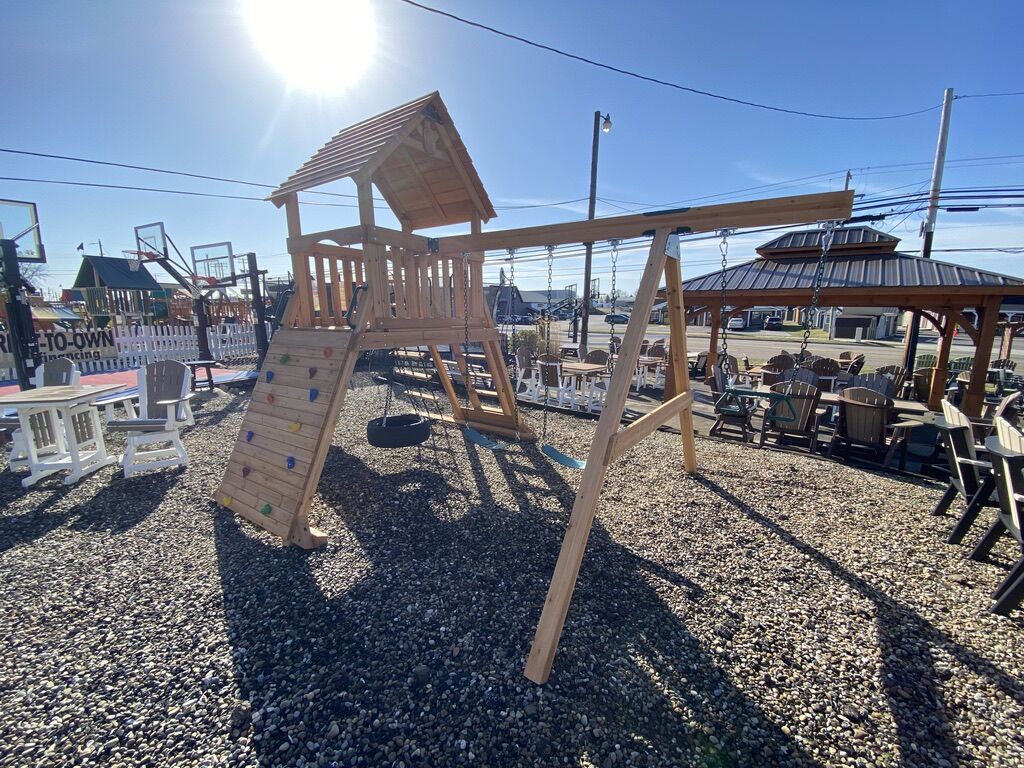 cheap wooden swing sets 12