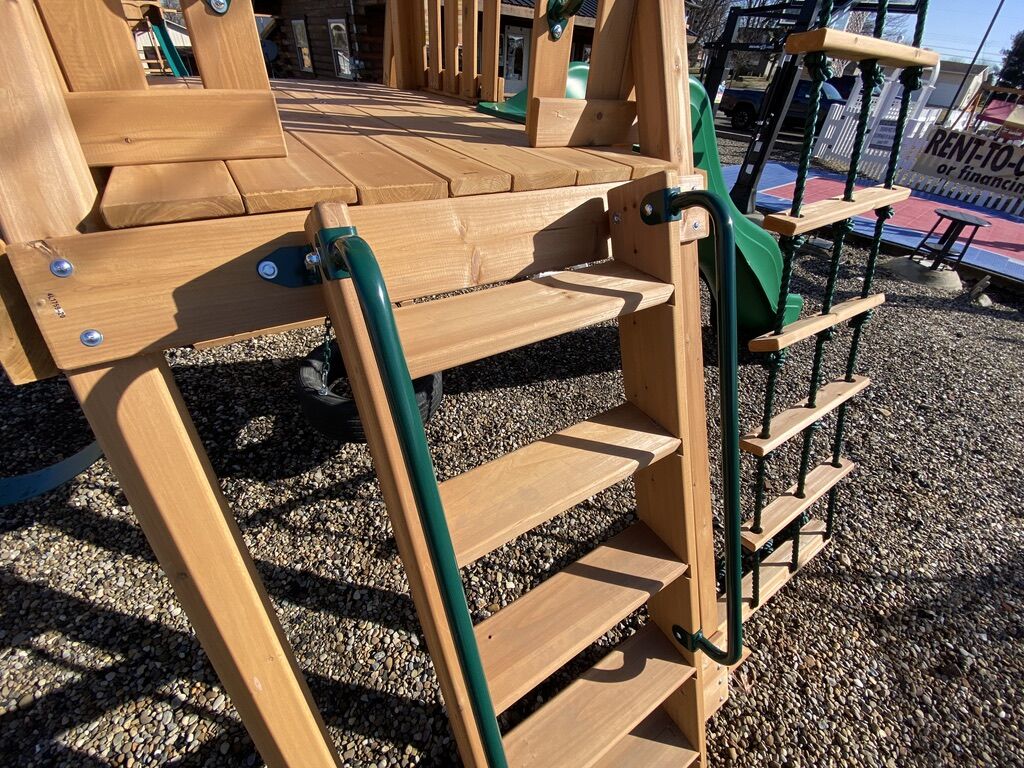 cheap wooden swing sets 5