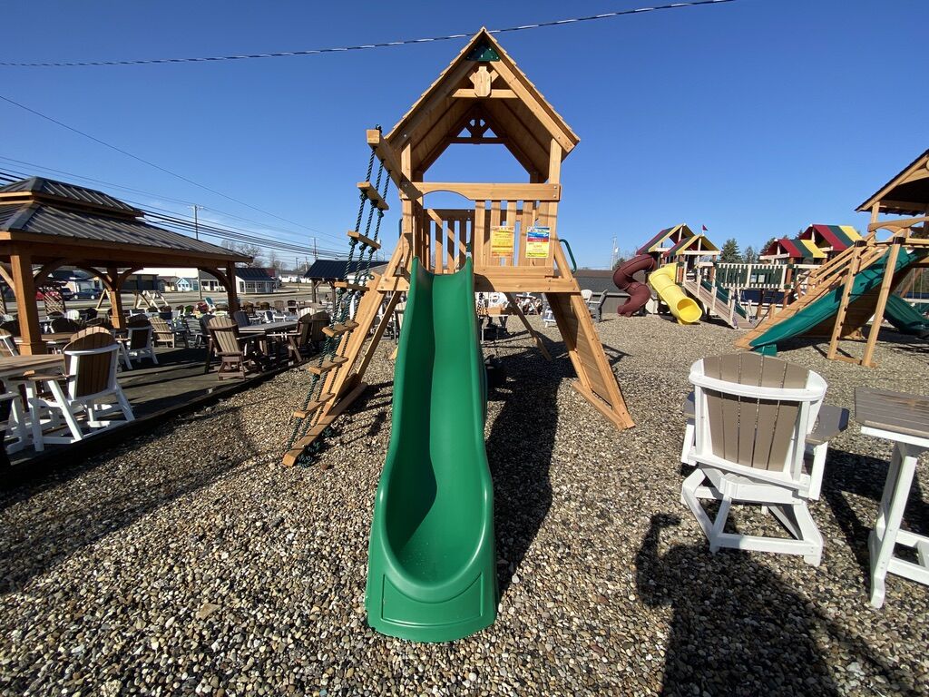 cheap wooden swing sets 9
