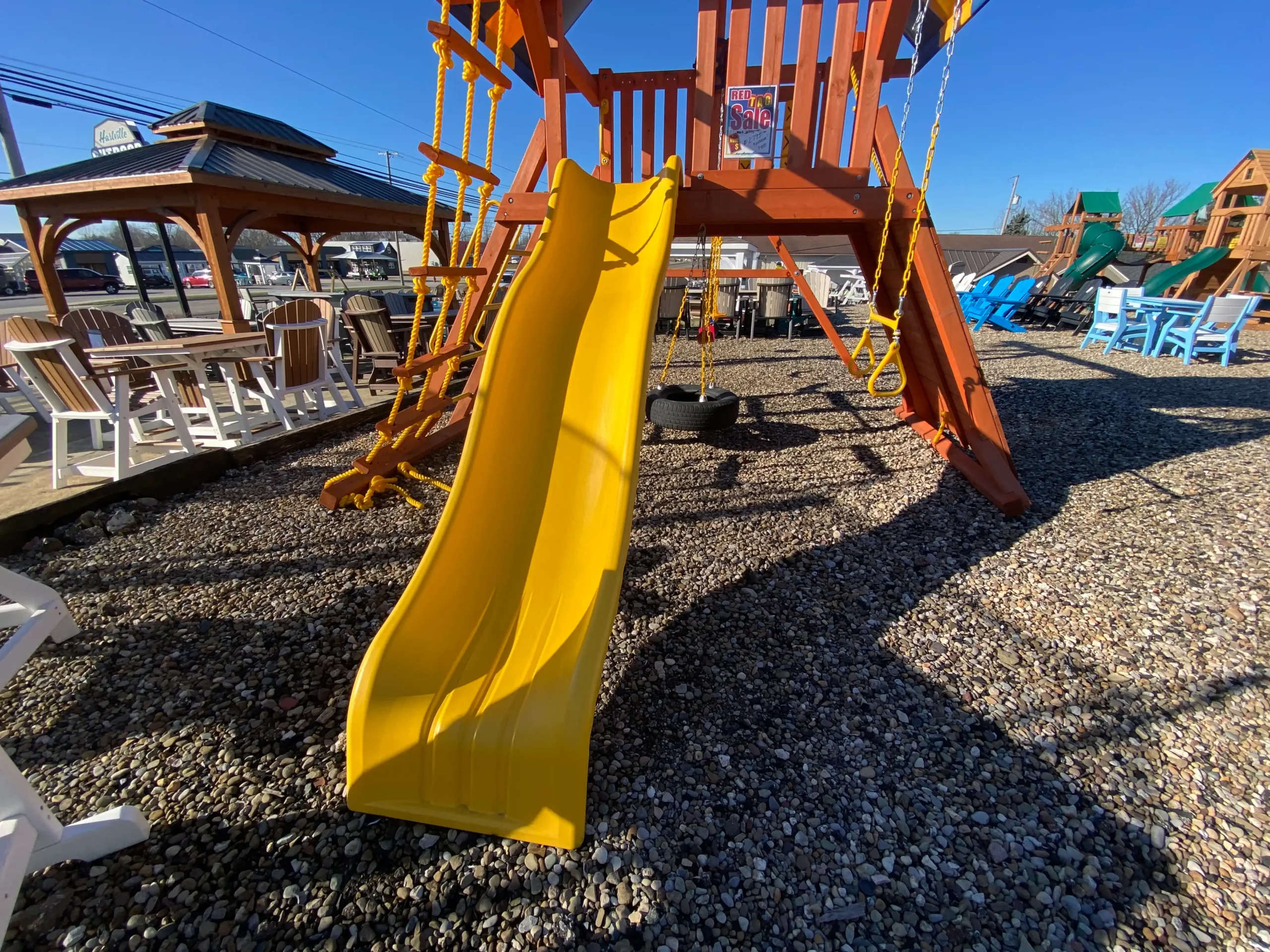 cheap wooden swing sets kids world play systems
