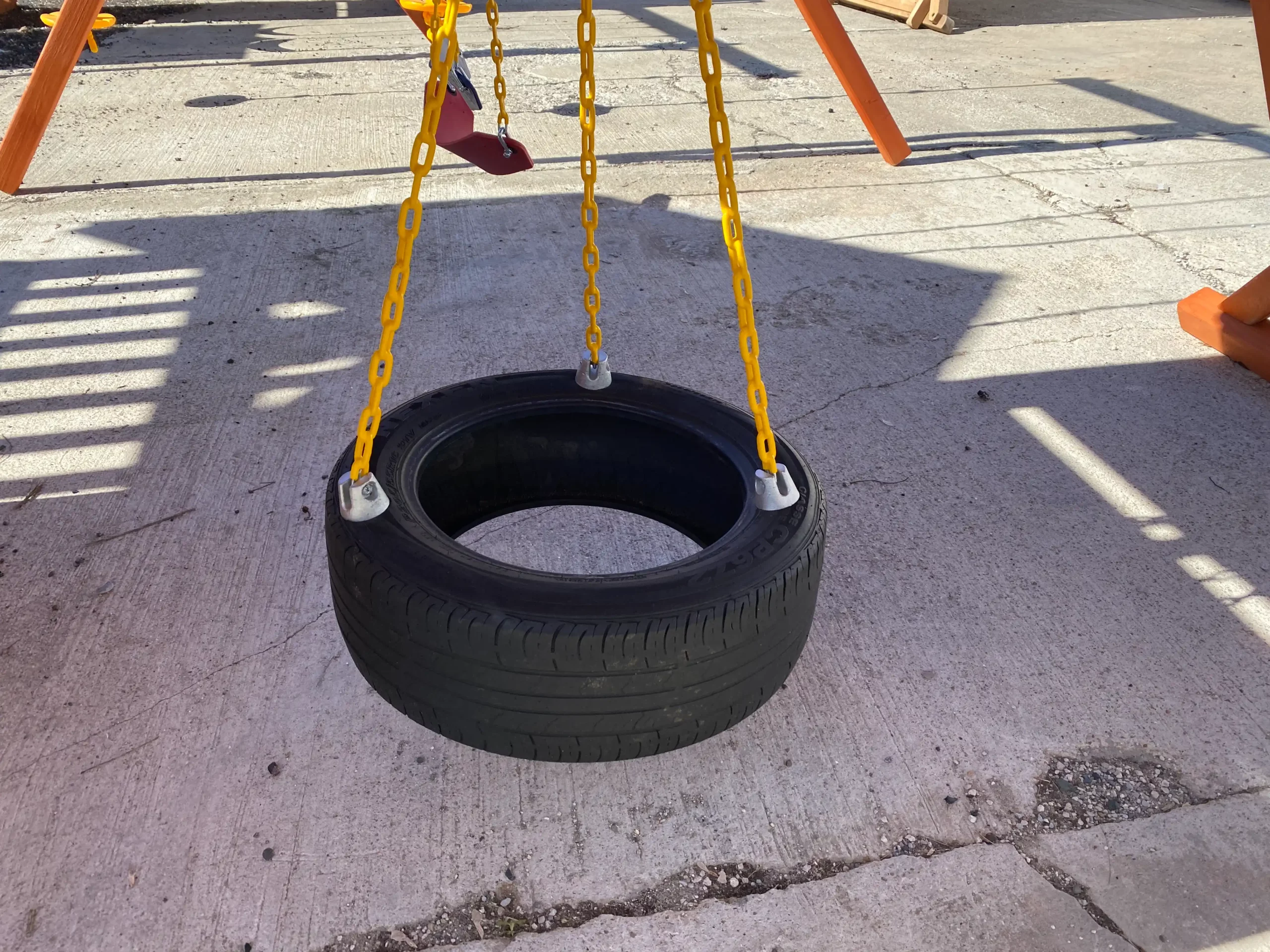 wooden swing set slide kids world play systems